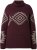 Ulla Popken Aztec Pattern Turtleneck Sweater Plum - Hupparit ja collegepaidat - 
