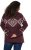 Ulla Popken Aztec Pattern Turtleneck Sweater Plum - Hupparit ja collegepaidat - 