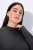 Ulla Popken Long Sleeves Mock Turtleneck Sweater Charcoal Grey Melange - Naisten hupparit ja collegepaidat isot koot - Mukavat collegepaidat, huput ja neuleet