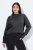 Ulla Popken Long Sleeves Mock Turtleneck Sweater Charcoal Grey Melange - Naisten hupparit ja collegepaidat isot koot - Mukavat collegepaidat, huput ja neuleet