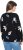 Ulla Popken Eco Cotton Leaf Pattern Long Sleeve Sweater Black - Naisten hupparit ja collegepaidat isot koot - 