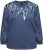Ulla Popken Sequined Neck Long Sleeve Sweatshirt Ink Blue - Naisten hupparit ja collegepaidat isot koot - 