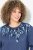 Ulla Popken Sequined Neck Long Sleeve Sweatshirt Ink Blue - Naisten hupparit ja collegepaidat isot koot - Mukavat collegepaidat, huput ja neuleet
