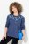 Ulla Popken Sequined Neck Long Sleeve Sweatshirt Ink Blue - Naisten hupparit ja collegepaidat isot koot - Mukavat collegepaidat, huput ja neuleet