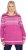 Ulla Popken Norwegian Style Pastel Tone Long Sleeve Sweater Summer Berry - Hupparit ja collegepaidat - 