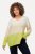 Ulla Popken Block Stripe Long Sleeve V-Neck Sweater Lime Green - Naisten hupparit ja collegepaidat isot koot - Mukavat collegepaidat, huput ja neuleet
