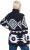 Ulla Popken Aztec-Inspired Long Sleeve Turtleneck Sweater Navy - Naisten hupparit ja collegepaidat isot koot - 