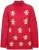 Ulla Popken Gingerbread Men Sweater Salsa Red - Naisten hupparit ja collegepaidat isot koot - 