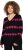 Ulla Popken Heart Print Long Sleeve V-Neck Sweater Black - Naisten hupparit ja collegepaidat isot koot - 