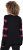 Ulla Popken Heart Print Long Sleeve V-Neck Sweater Black - Naisten hupparit ja collegepaidat isot koot - 