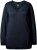Ulla Popken Soft Fine Knit Pullover V-Neck Sweatshirt Marine - Naisten hupparit ja collegepaidat isot koot - 