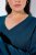 Ulla Popken Soft Fine Knit Pullover V-Neck Sweatshirt Teal - Naisten hupparit ja collegepaidat isot koot - Mukavat collegepaidat, huput ja neuleet