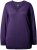 Ulla Popken Soft Fine Knit Pullover V-Neck Sweatshirt Deep Violet - Naisten hupparit ja collegepaidat isot koot - 