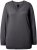Ulla Popken Casual V-Neck Long Sleeve Sweater Charcoal Grey Melange - Naisten hupparit ja collegepaidat isot koot - 