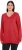 Ulla Popken Casual V-Neck Long Sleeve Sweater Salsa - Naisten hupparit ja collegepaidat isot koot - 