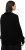 Ulla Popken Lace-Up Cuff Long Sleeve V-Neck Sweater Black - Naisten hupparit ja collegepaidat isot koot - 