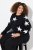 Ulla Popken Glitter Stars Soft Knit Sweater Black - Naisten hupparit ja collegepaidat isot koot - Mukavat collegepaidat, huput ja neuleet