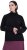 Ulla Popken Turtleneck Sweater with Ribbed Inserts Black - Naisten hupparit ja collegepaidat isot koot - 