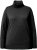 Ulla Popken Turtleneck Ribbed Trim Long Sleeve Sweater Black - Naisten hupparit ja collegepaidat isot koot - 