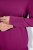 Ulla Popken Turtleneck Ribbed Trim Long Sleeve Sweater Berry - Naisten hupparit ja collegepaidat isot koot - Mukavat collegepaidat, huput ja neuleet