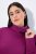 Ulla Popken Turtleneck Ribbed Trim Long Sleeve Sweater Berry - Naisten hupparit ja collegepaidat isot koot - Mukavat collegepaidat, huput ja neuleet