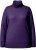 Ulla Popken Turtleneck Ribbed Trim Long Sleeve Sweater Deep Violet - Naisten hupparit ja collegepaidat isot koot - 