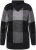 Ulla Popken Grand Check Long Sleeve Sweater Charcoal Grey Melange - Hupparit ja collegepaidat - 