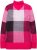 Ulla Popken Grand Check Long Sleeve Sweater Red Pink - Naisten hupparit ja collegepaidat isot koot - 