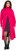 Ulla Popken Long Turtleneck Duster Sweater Red Pink - Naisten hupparit ja collegepaidat isot koot - 