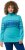 Ulla Popken Apres Ski Long Sleeve Troyer Collar Sweater Bright Turquoise - Hupparit ja collegepaidat - 