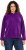 Ulla Popken Chenille Knit Hoodie Dark Purple - Hupparit ja collegepaidat - 