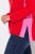 Ulla Popken Color Block Long Sleeve Sweater Lychee - Naisten hupparit ja collegepaidat isot koot - Mukavat collegepaidat, huput ja neuleet