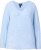 Ulla Popken Long Sleeve V-Neck Ribbed Knit Sweater Light Blue - Naisten hupparit ja collegepaidat isot koot - 