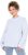 Ulla Popken Striped Wool Blend Turtleneck Sweater Sky Blue - Naisten hupparit ja collegepaidat isot koot - 