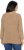 Ulla Popken Two-Tone Mixed Knit Troyer Collar Sweater Caramel - Naisten hupparit ja collegepaidat isot koot - 