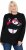 Ulla Popken Whimsical Holiday Sweater Black - Naisten hupparit ja collegepaidat isot koot - 