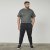 North Latitude 61343 Collegehousut Musta - Collegehousut ja collegeshortsit - Miesten Isot collegehousut ja collegeshortsit