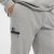 North Latitude Ottoman Sweatpants Mid Grey - Collegehousut ja collegeshortsit - Miesten Isot collegehousut ja collegeshortsit