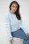 Kaffe Curve Mila Sweatshirt Nantucket Breeze Blue - Collegepaidat - 
