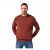 JP1880 Classic Round Neck Long Sleeve Sweater Brick Brown - Hupparit ja collegepaidat - Miesten hupparit ja collegepaidat isot koot