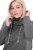 Ulla Popken Drawstring Collar Long Sleeve Sweatshirt Graphite Grey - Ulla Popken - Ulla Popken plus-size-vaatteet
