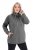 Ulla Popken Drawstring Collar Long Sleeve Sweatshirt Graphite Grey - Ulla Popken - Ulla Popken plus-size-vaatteet