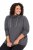 Ulla Popken Drawstring Collar Long Sleeve Sweatshirt Graphite Grey - Ulla Popken - Ulla Popken plus-size-vaatteet