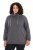 Ulla Popken Drawstring Collar Long Sleeve Sweatshirt Graphite Grey - Ulla Popken - Ulla Popken plus-size-vaatteet
