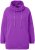 Ulla Popken Drawstring Collar Long Sleeve Sweatshirt Purple - Naisten hupparit ja collegepaidat isot koot - 