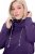 Ulla Popken Drawstring Collar Long Sleeve Sweatshirt Deep Violet - Ulla Popken - Ulla Popken plus-size-vaatteet
