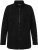 Ulla Popken Modular Fleece Zip Front Jacket Black - Naisten hupparit ja collegepaidat isot koot - 
