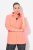 Ulla Popken Modular Fleece Zip Front Jacket Neon Pink - Naisten hupparit ja collegepaidat isot koot - Mukavat collegepaidat, huput ja neuleet