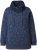 Ulla Popken Teddy Collar Printed Sweatshirt Navy - Naisten hupparit ja collegepaidat isot koot - 