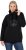 Ulla Popken Rhinestone Snowflake Turtleneck Sweatshirt Black - Naisten hupparit ja collegepaidat isot koot - 